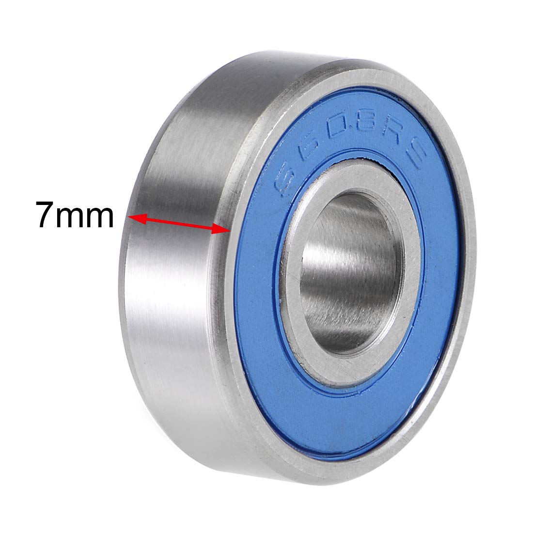 uxcell S608-2RS Deep Groove Ball Bearings 8mm x 22mm x 7mm